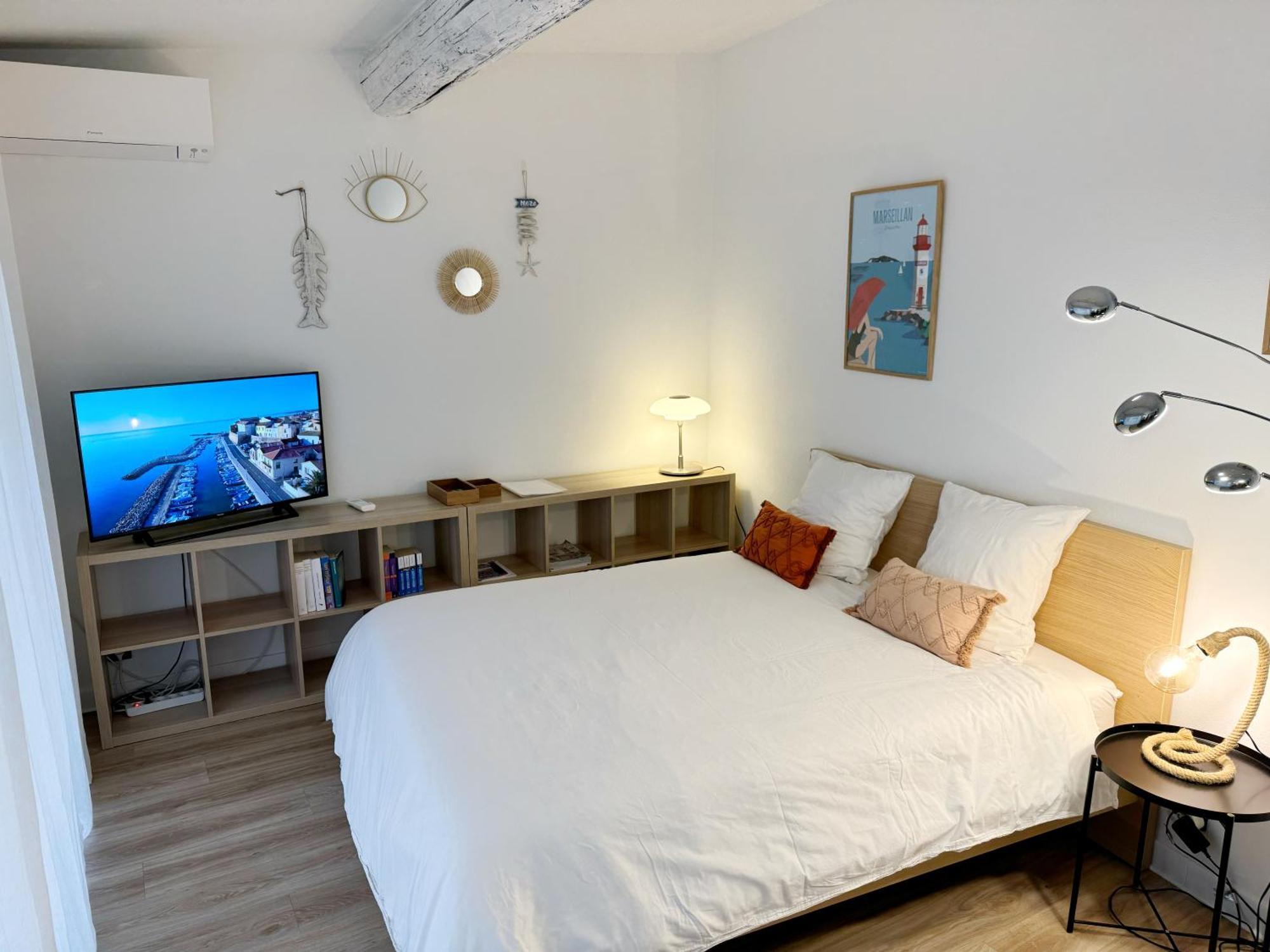 Charmant Studio Climatise A 200M De La Plage Mèze Kültér fotó